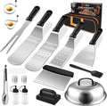 Blackstone Griddle Accessories Kit, 23Pcs Grilling Accessories Set for Camp Chef, Flat Top Griddle Accessories with Scraper, Spatula, Basting Cover, Outdoor Grill Tools, White Elephant Gifts