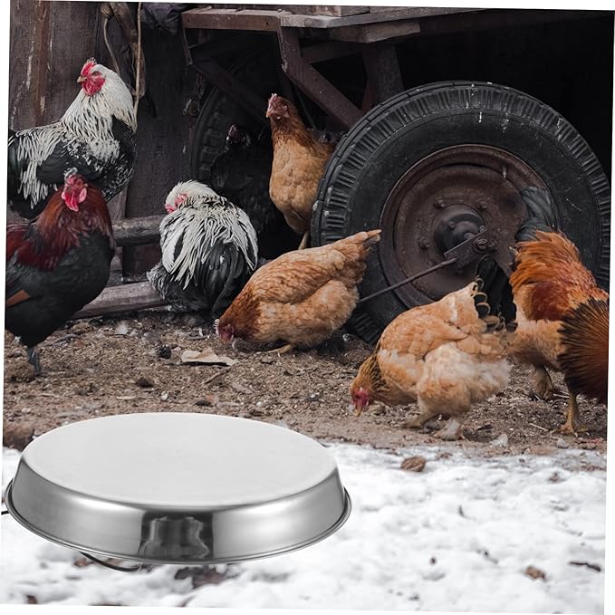 Yardwe Chickens Poultry Heating Tool Farm Water Heater Winter Drinkers Base Auto-Off Safety