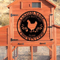 Luxury Personalized Chicken Coop Metal Sign, Custom Metal Chicken Farm Sign, Chicken Sign, Chicken Hen House Sign, Hen Hourse Decorations, Farmer Gifts, Chicken Coop Decor 4