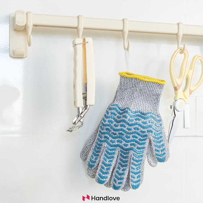 HandLove Cut Resistant Gloves, 100% Food Contact Safe, CE Level 5 Premium Protective Cutting Gloves