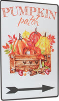 Fall Harvest Vintage Metal Tin Signs Pumpkins Patch Outdoor Decor Pumpkin Lover Gift Fall Decor 8X12 Inches