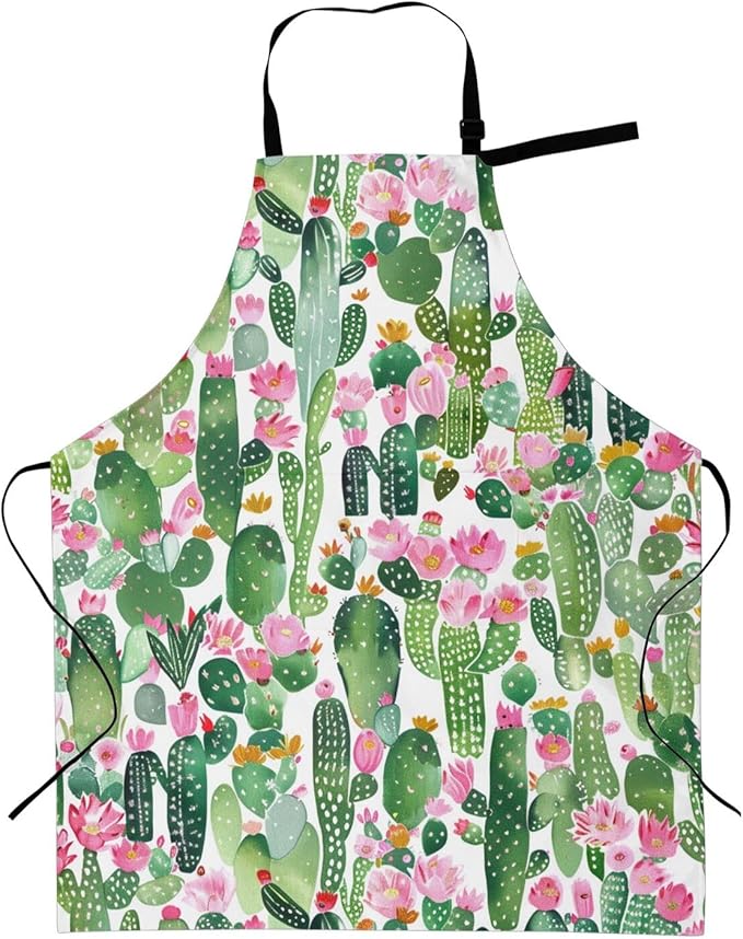 Shark Jumping Home Aprons 2 Pockets 33"×28" for Men Women, Ocean Sea Waterproof Kitchen Cooking Bib