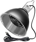 Large Caliber Reptile Lamp Cover Dome Supports Up to 250W, Diameter 7.0 Inch Heat Lamp/Light Fixture Dome Fit for E26 UVA/UVB Basking Bulbs, Perfectly Fit 250 watts Ceramic Heat Lamp
