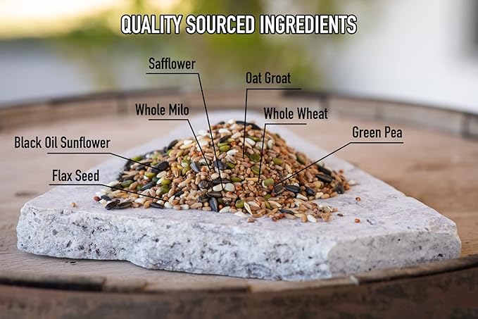Desert Valley Premium Whole Grain Scratch Feed- Non GMO - Nutritious Treat for Chickens, Ducks, Wild Birds & More (5-Pounds)
