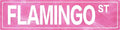 Retro Girl Pink Tin Metal Sign Flamingo Statement Wall Decor for Home Vintage Bar or Dorm Unique Gift Idea for Friends 4x16 in