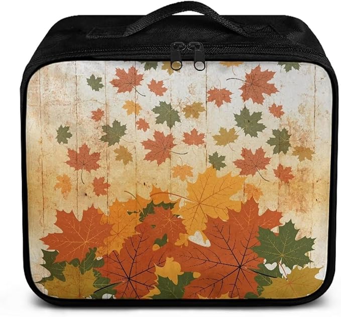 Rnyleeg Fall Medical Bag Empty Portable Car Medical Kit First Aid Kits for Businesses First Aid Bags Empty Home Medical Supplies Bag Maple Leaf