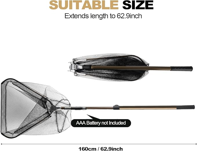 Animal Catch Net, Poultry Catching Control Pole, Farm Trap Tools Capture for Bird Cat Chicken Bat Duck Goose Raccoon Crow Skunks Squirrels Feral Trap Catcher Net
