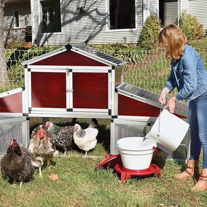 Premier 1 Quick Clean Poultry Waterer for Chickens & Poultry - 3 Gallon
