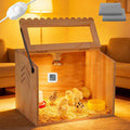Chick Brooder Box, Brooder Box for Chicks, Pine,Quail Cage, Duck Brooder, Quail Cages, Ideal for Chicks, Ducks, Quails, Hamsters and Lizards,15.75'L x 11.8'W x 11.8'H