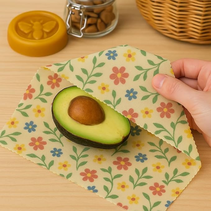 Beeswax Wraps for Food - Crafting Bar – Ready-to-Use Blend with Beeswax, Pine Rosin & Jojoba Oil – DIY Wrap Making Block for Reusable, Eco-Friendly Food Storage Refresher Bar (2 Bars)