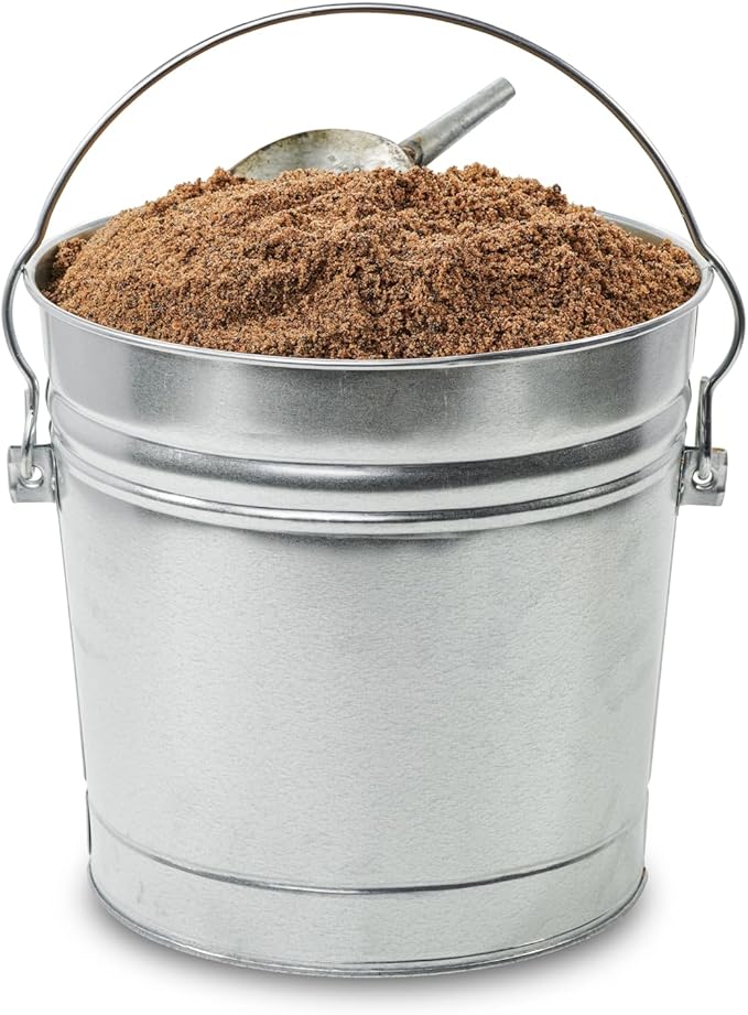 Behrens 6 Gallon Galvanized Steel Storage Can or Waste Bin w/Locking Lid & Handle (3 Cans, No Grip)