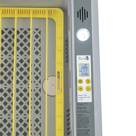 Egg Incubator Digital Poultry Hatcher Machine 36 Eggs Digital Incubator LED General Purpose Incubator for Hatching Chicken Duck Quail Eggs - Gray