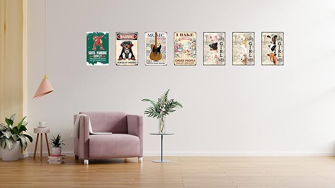 Vintage Goat Decor Gift Metal Tin Sign for Retro Farm Home Kitchen Room Farmhouse Garage Coffee Bar Wall Decor Art Poster Gifts - Hay Girl Hay - 8x12 in