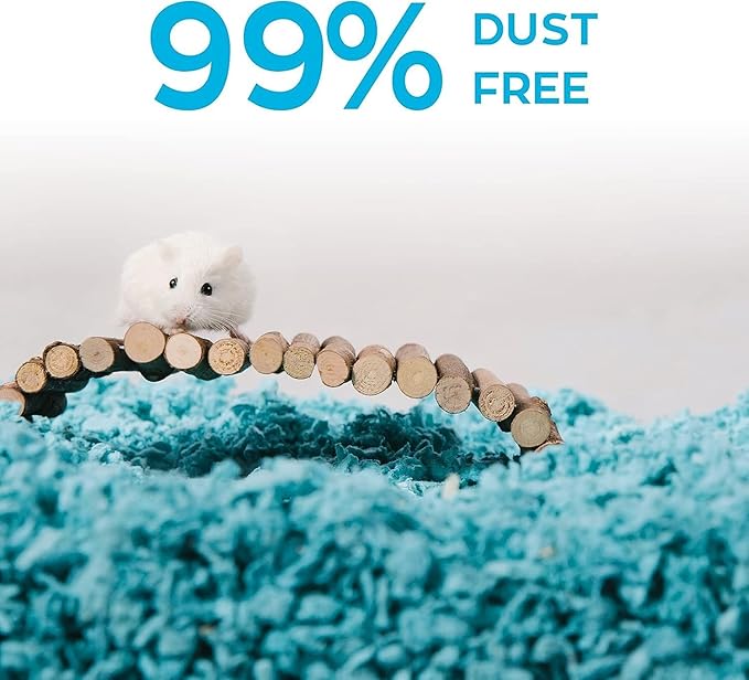 Carefresh 99% Dust-Free Blue Natural Paper Small Pet Bedding with Odor Control, 23 L (Pack of 2)