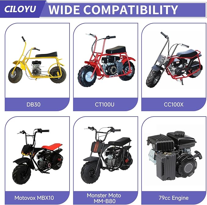 Mini Bike Chain Guard 212 Clutch Cover Compatible with Predator 224 Engine Baja Doodlebug DB30 Monster Mega Moto 80 105cc Coleman CT200U CT200U-EX BT200X CT100U CC100X Motovox Minibike Parts