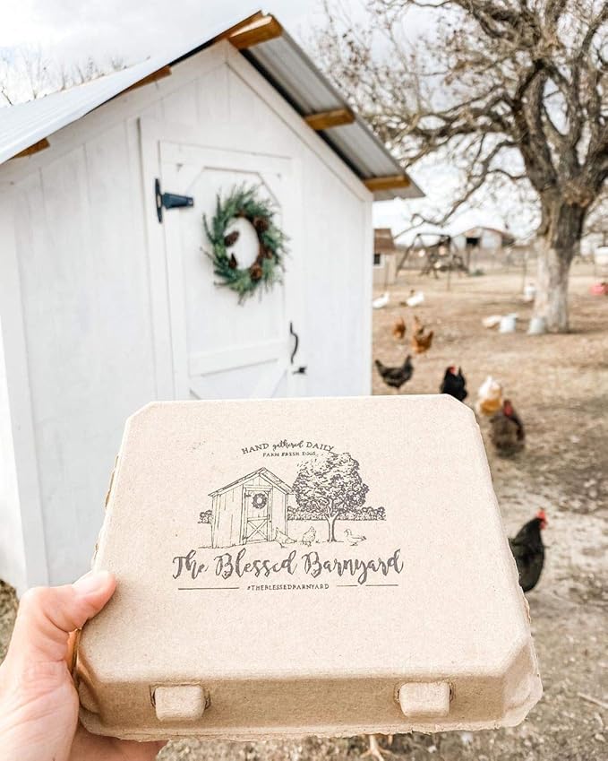 "Vintage Egg Cartons for 12 Large Eggs – Classic 3x4 Layout – Durable Recycled Cardboard – Farmhouse Style – Eco-Friendly Packaging - Tan 25 Pack