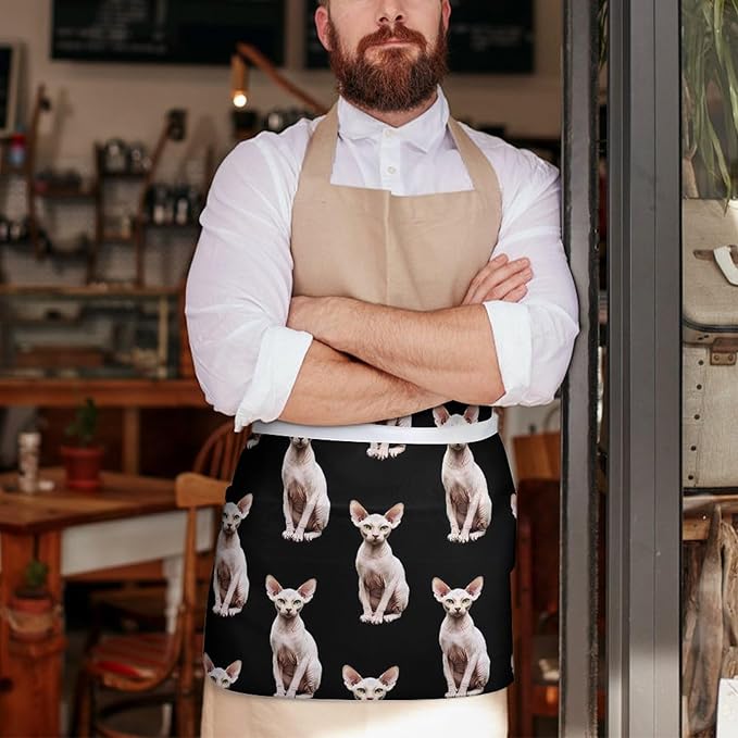 Server Waitress Waist Apron Cooking Kitchen Restaurant Aprons for Women Men
