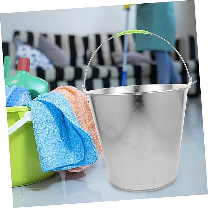 Large Capacity Metal Water Bucket for Home Use Portable Water Storage Container for Cleaning Farms and More Versatile Utility Bucket