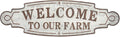 Deco 79 59451 Metal Wall Sign, 11" x 36", Brown/Gray