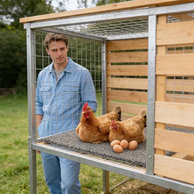 Chicken Nesting Box Pads,Laying Mat for Hens | Chicken Eggs Laying Pad | for Garden Lawn Farm Poultry Duck Quail Coop Outdoor Barn Backyard