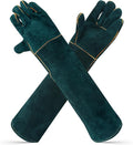 PUXING Animal Handling Gloves Bite Proof 23.6inch Durable Bite Resistant Gloves for Bathing Anti Scratch Protective Gloves