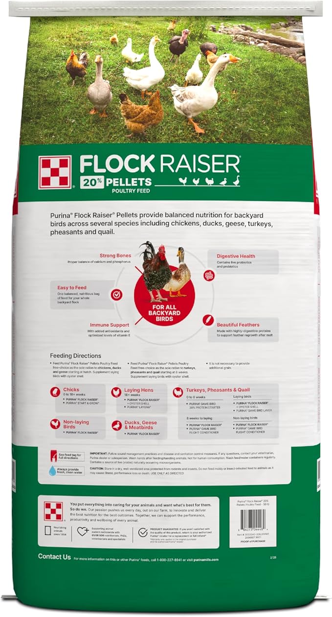 Purina Animal Nutrition Purina Flock Raiser Pellets 50lb
