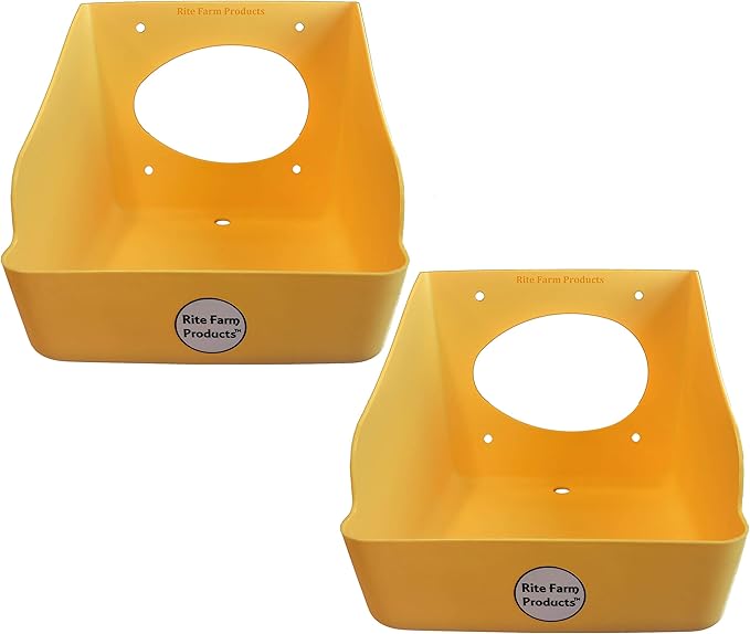Rite Farm Products 2 Pack Washable Poly Egg Nesting Box Chicken Laying COOP NEST