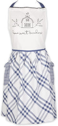 DII Home Sweet Farmhouse Kitchen Collection, Apron, French Blue