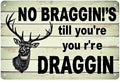 Deer Hunting Saying Tin Sign Vintage Hunting And Fishing Metal Sign Print Aesthetic for Garden Yard Bar Porch Home Bedroom Kitchen Wall Decor Gift 8 X 12 in