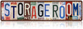 Vintage Storage Room Wall Decor Street Signs Home Metal Tin Signs 16 x 4 Inches