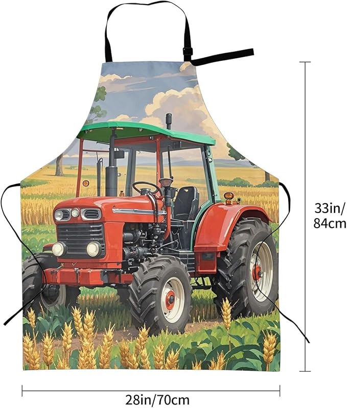 Waterproof Apron Adjustable Bib for Women Men Vintage Nautical White Ship Cooking Aprons Chef Bibs with 2 Pocket