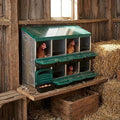 Nesting Box for Chickens, 8 Hole Chicken Nesting Box, Roll Away Nest Boxes to Protect Eggs, Poultry Nest Boxes for Chickens Laying Egg, Green