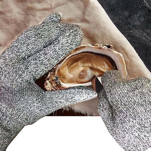 Cutting Gloves,1 Pairs Food Grade Level 5 Protection, Safety Kitchen Cut Gloves for Oyster Shucking, Fish Fillet Processing, Mandolin Slicing, Meat Cutting and Wood Carving(Gray-X-Large)