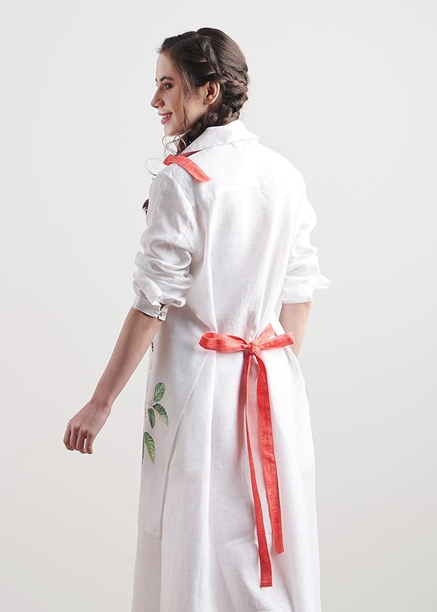 Maison d' Hermine 100% Cotton Apron for women with Pocket Kitchen Chef Apron for Men Cooking Easter Decorations