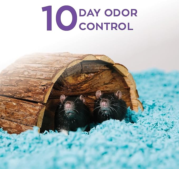 Carefresh 99% Dust-Free Blue Natural Paper Small Pet Bedding with Odor Control, 23 L (Pack of 2)