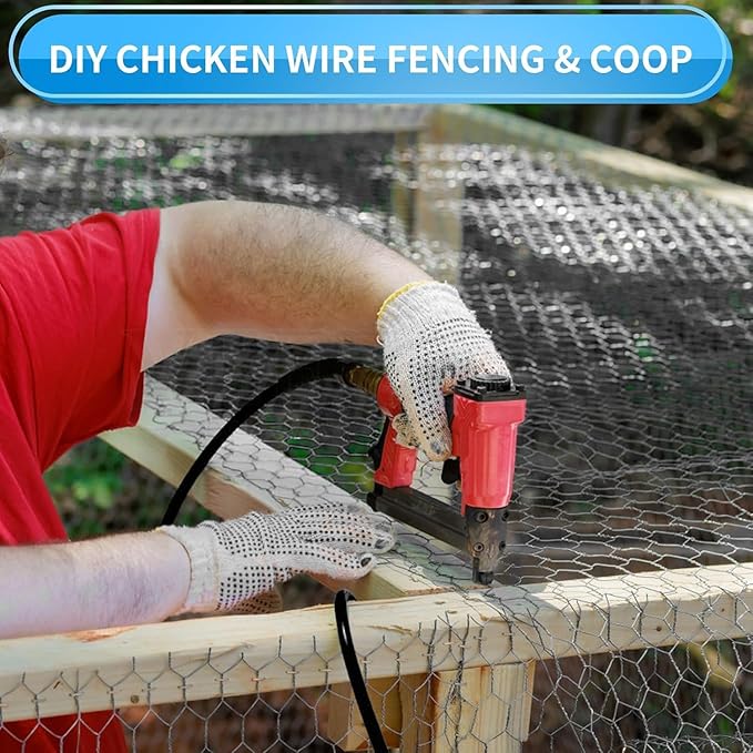 24'' x 100' Black Chicken Wire Mesh Fence, 15 Gauge Poultry Netting and 2 inch Mesh Fence Roll, Chicken Wire for Floral Arrangements/Crafts/Farm/Livestock/Pet Protection