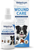 Vetericyn Plus Dog Wound Care Spray | Healing Aid and Skin Repair, Clean Wounds, Relieve Dog Skin Allergies, Safe for All Animals. 8 Ounces