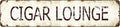Cigar Lounge Metal Sign - Timeless 4x16 Inch Speakeasy Bar Wall Art for Man Cave/Home Office/Whiskey Cellar Decor - Durable Plaque Gift for Dad/Husband/Cigar Enthusiasts (Father's Day, Birthday)