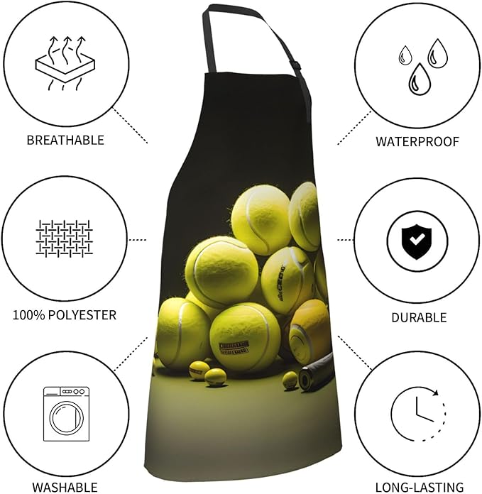 Tyrannosaurus rex Heavy Duty Waterproof Apron with Pockets for AdultsResistant Grilling, Gardening, Painting