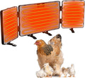 Smart Chicken Coop Heater, 260 Watts 3-in-1 Foldable Chick Heater Built-in Adaptive Temperature Sensor, Chicken Coop Heater for Winter, Coop Heater Adaptable to Timer and Temp Controllers