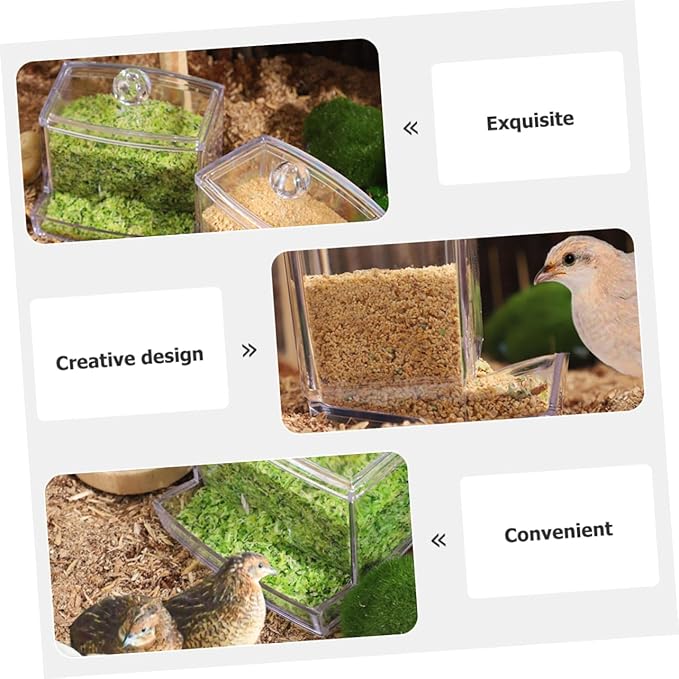 BESPORTBLE Automatic Bird Feeder No Waste Chicken Feeder No Mess for Chickens Birds