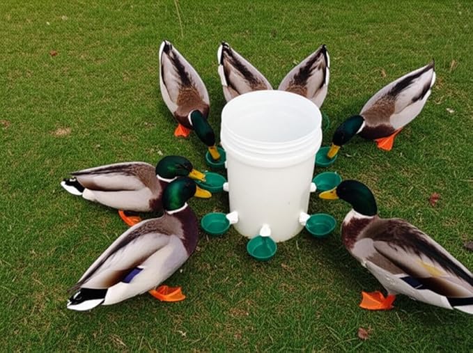 Farmight Automatic Poultry Waterer Kit – Leak-Free Large Self-Filling Cups with Drill Bit for Chickens, Ducks, Quail, Geese & Turkeys - 10 Pack