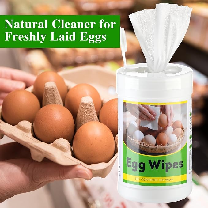 200 Pcs Egg Washer for Fresh Egg, Disinfectant Cleaning Wipes for Chicken Poultry Coop Cleaning Accessories