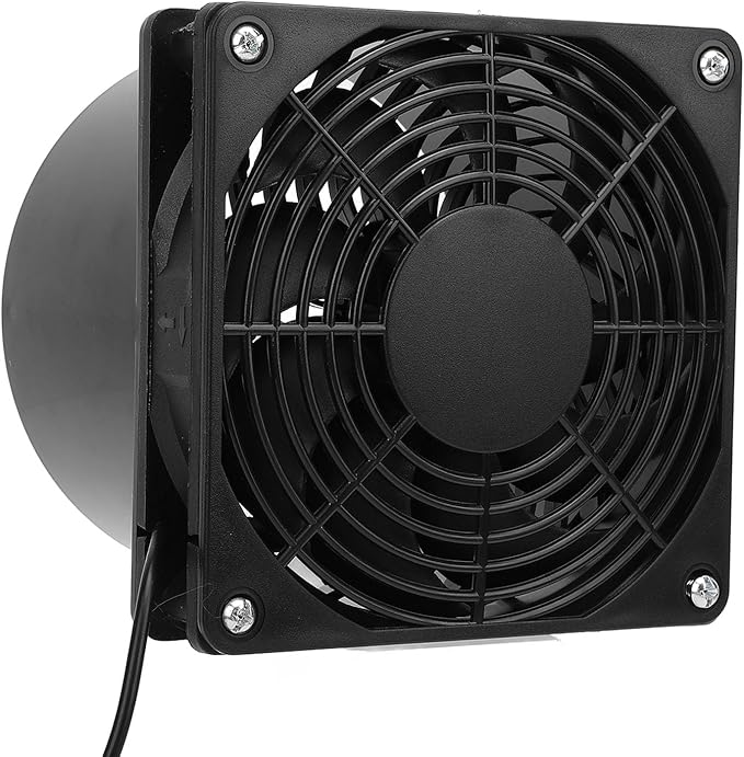 5W Solar Powered Flange Exhaust Fan, Solar Panel Fan Kit with 5V Solar Panel, IP65 Water Ventilation Fan for Greenhouse Chicken Coop Shed RV Attic Barn, Easy to Install N