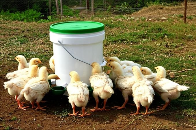 Farmight Automatic Poultry Waterer Kit – Leak-Free Large Self-Filling Cups with Drill Bit for Chickens, Ducks, Quail, Geese & Turkeys - 10 Pack