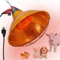 Large Chicken Coop Heat Lamp with 250w Infrared Heat Bulb, Adjust 2 Mode Temperature&Hanging Height,with Aluminum Reflector for Coop Brooder,Cat,Puppy,Lamb