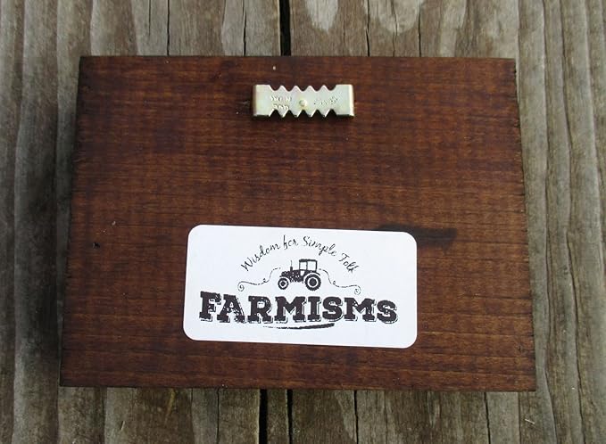 Farmisms 4x3 Inspirational Wooden Rustic Country Signs for Country Farm Living –Sometimes What You're Looking for Comes When You're Not Looking at All –Burlap