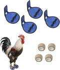 4 Pack Chicken Leg Splint with Toe Separator, Chicken Shoes for Injured Feet, Curled Toes Duck Chicken Leg Splint Poultry Leg Brace, for Chickens and Ducks and Other Poultry