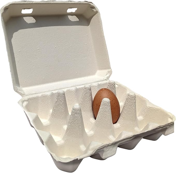 Vintage Egg Cartons for 12 Large Eggs – Classic 3x4 Layout – Durable Recycled Cardboard – Farmhouse Style – Eco-Friendly Packaging - White 25 Pack