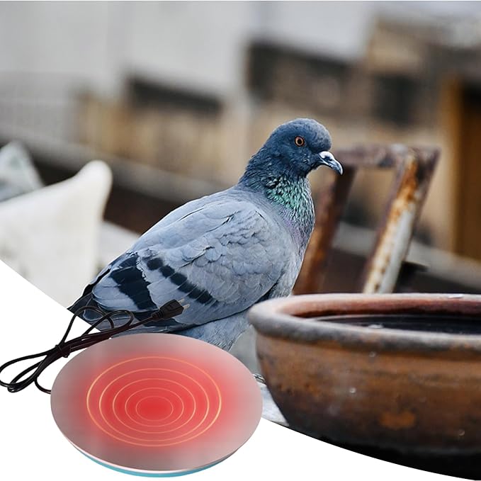 Poultry Waterer Base – Heavy Duty Cast Aluminum Heater Stand | Construction, Stable Support for Chicken Coops Pigeons Water Supply Feeding and Outdoor Farm Use